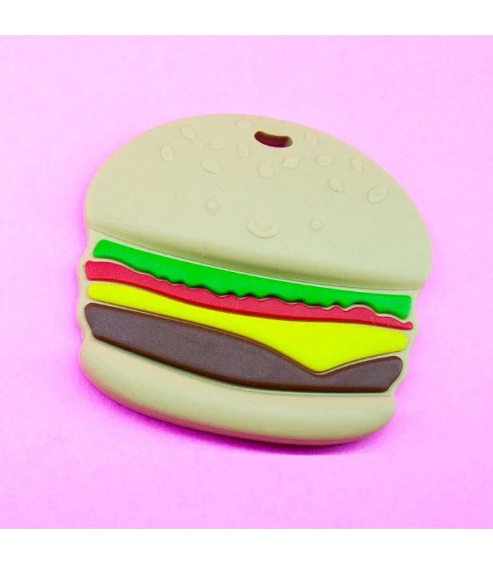 MORDEDOR SILICONA HAMBURGUESA 70mm