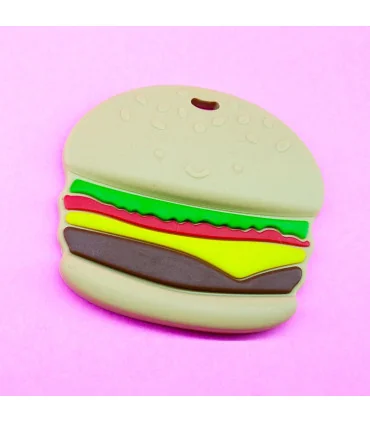 MORDEDOR SILICONA HAMBURGUESA 70mm