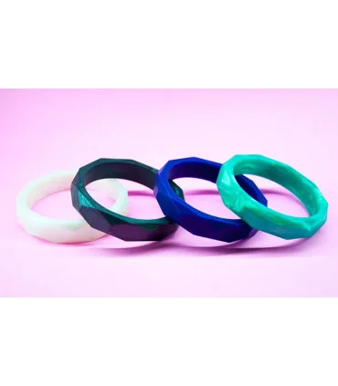 PULSERA MORDEDOR SILICONA - Varios colores