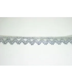 ENCAJE PLATEADO 10MM