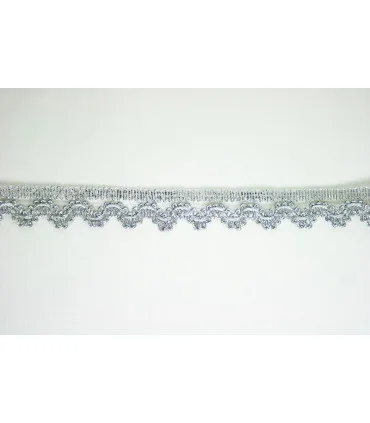 ENCAJE PLATEADO 10MM