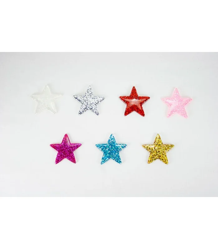  Estrellas GLITTER 40mm - Varios colores