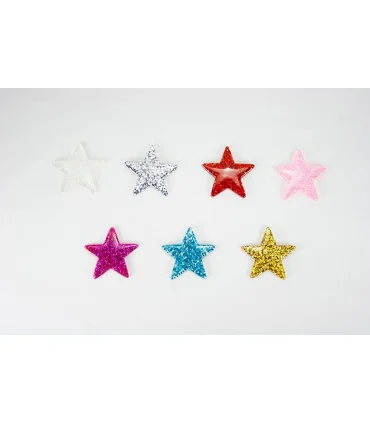  Estrellas GLITTER 40mm - Varios colores