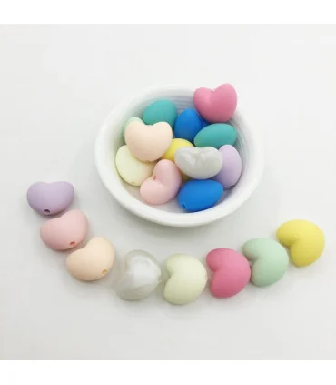 CORAZÓN SILICONA 20*19mm - VARIOS COLORES