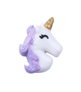 PACK 2 UNICORNIOS 3D 25*30mm - VARIOS COLORES