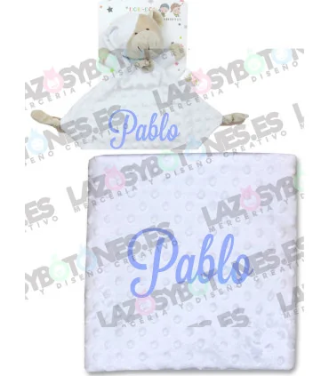 MANTA + DOU DOU BORDADO - Varios colores