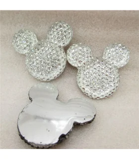 Mickey SILUETA BRILLO 33*34mm - Varios colores 2