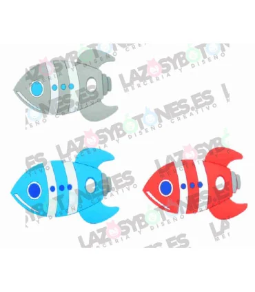 Entrepieza Cohete 35*25mm - Varios colores