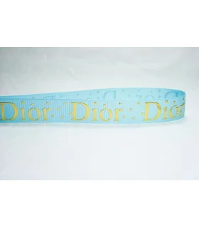 DIOR AZUL BEBÉ/ORO 22mm