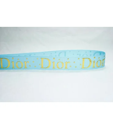 DIOR AZUL BEBÉ/ORO 22mm