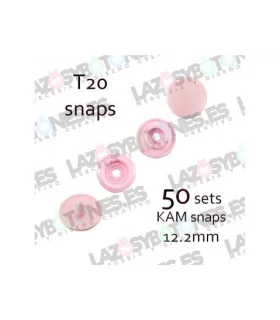 PACK de 50 SNAPS KAM - Rosa Pastel