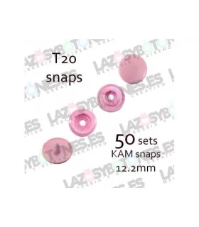 PACK de 50 SNAPS KAM - Rosa