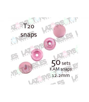 PACK de 50 SNAPS KAM - Rosa