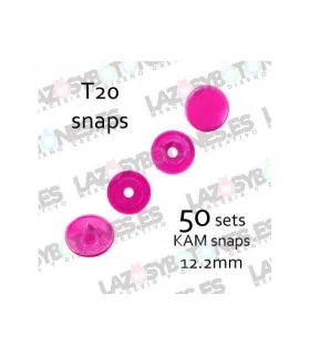 PACK de 50 SNAPS KAM - Fucsia