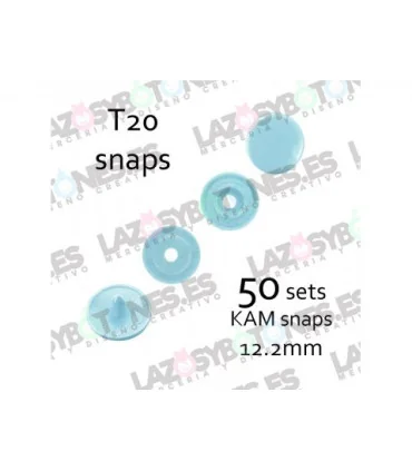 PACK de 50 SNAPS KAM - Azul océano