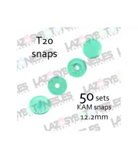 PACK de 50 SNAPS KAM - Verde Menta