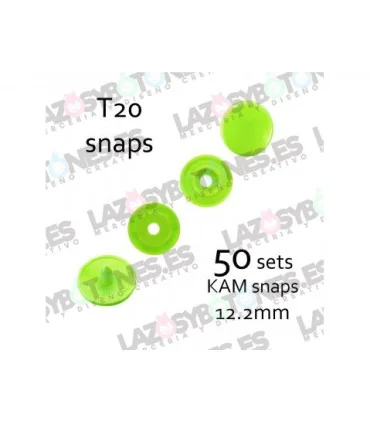 PACK de 50 SNAPS KAM - Verde Manzana