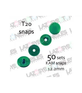 PACK de 50 SNAPS KAM - Verde Esmeralda