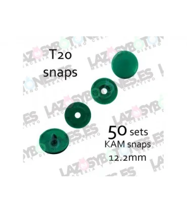 PACK de 50 SNAPS KAM - Verde Cazador