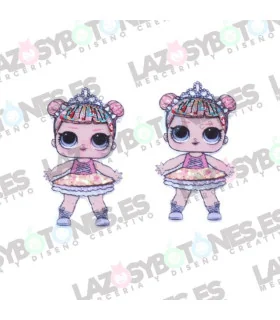  RESINA LOL SURPRISE GLITTER -CENTER STAGE 41*22mm