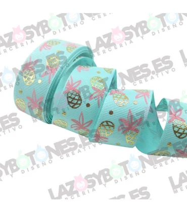 PIÑAS AGUA DORADO/ROSA 25MM