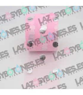 Tul plata - Rosa bebé 60mm