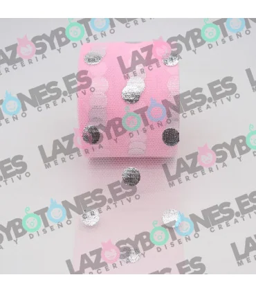 Tul plata - Rosa bebé 60mm