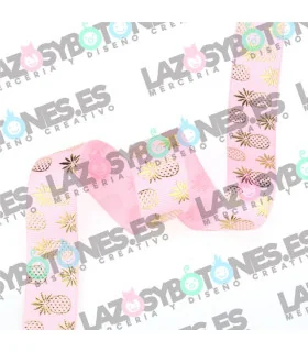 PIÑAS ROSA/DORADO 22MM