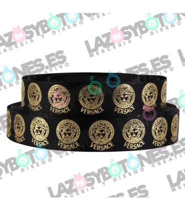 VERSACE NEGRO/ORO 25mm