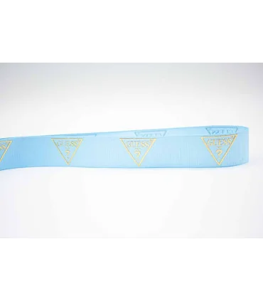 GUESS LOGO - Azul bebé/Oro 25mm