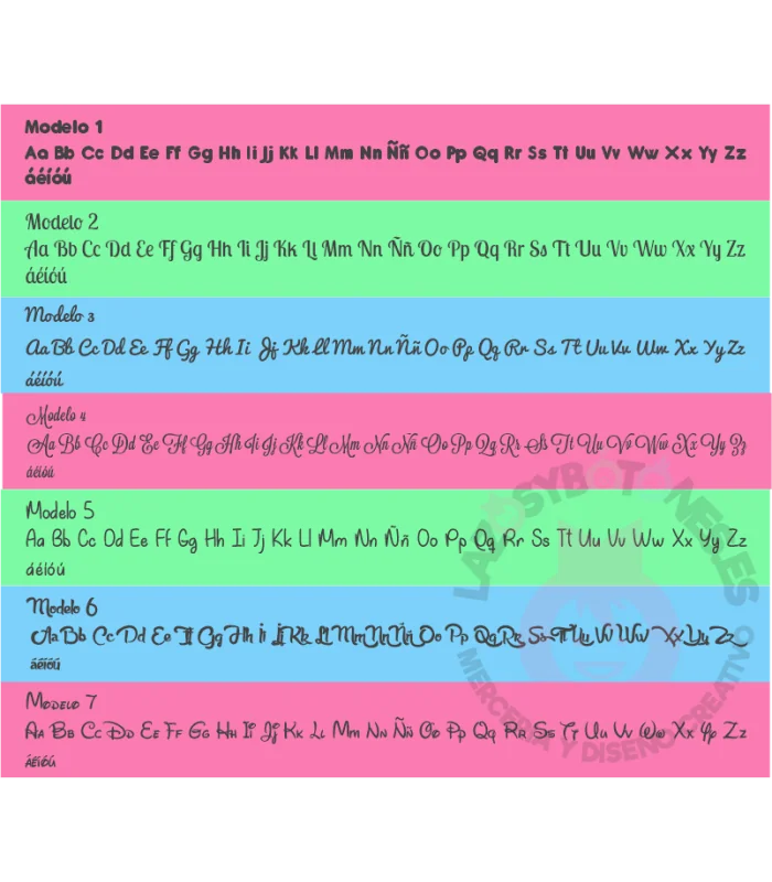 BORDADO MOD. PIQUÉ LISO - NOMBRE O INICIAL