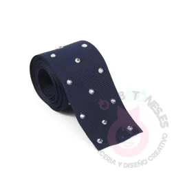 CINTA CON STRASS 38mm - Varios colores