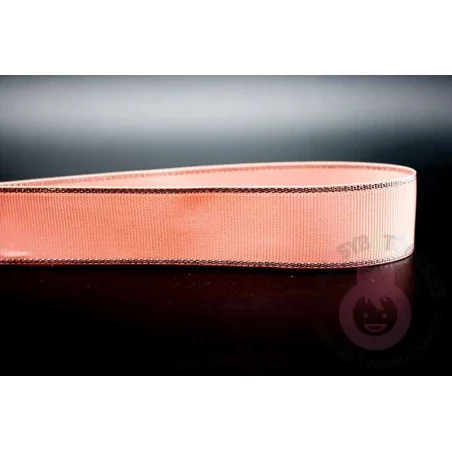 Cinta grosgrain HILO PLATEADO 25mm - Rosa Maquillaje