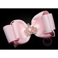 Corona con brillantes PLATEADA 36*28mm 2