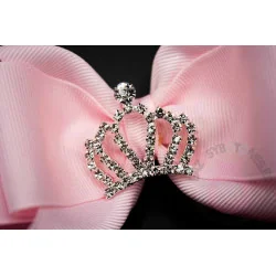 Corona con brillantes PLATEADA 36*28mm 