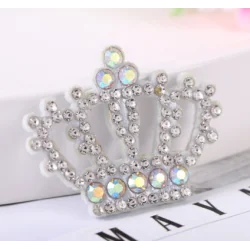 CORONAS BRILLO PLATA - 38*28mm