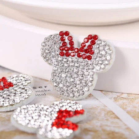 MINNIE LAZO ROJO STRASS - 30mm