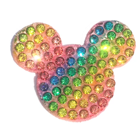 MINNIE MICKEY STRASS ARCOIRIS - 30mm