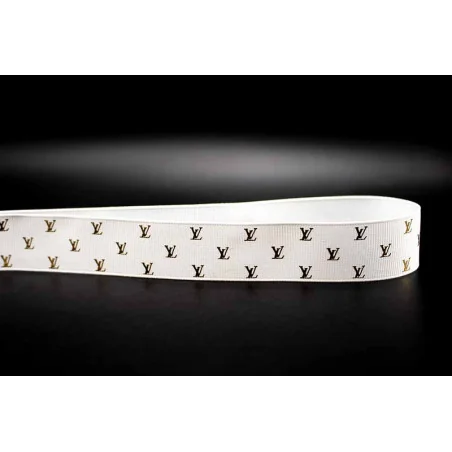 Louis Vuitton LOGO Blanco/ORO 25MM