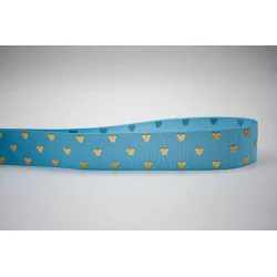 Cinta MICKEY MINNIE MOUSE Azul/oro 25mm