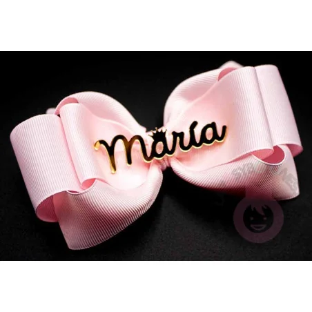 RESINA NOMBRE PARA LAZOS CON CORONA - VARIOS COLORES