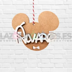 BOLA DE NAVIDAD MADERA - MOD. MICKEY 