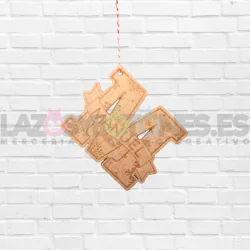 BOLA DE NAVIDAD MADERA - MOD. INICIAL 