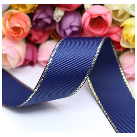 Cinta grosgrain HILO DORADO 25mm - Marino