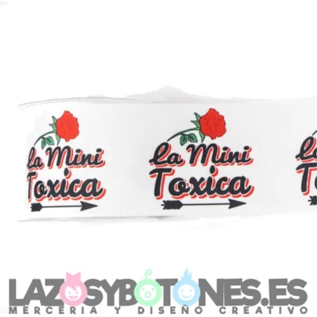 CINTA GROSGRAIN- MINI TÓXICA 25MM