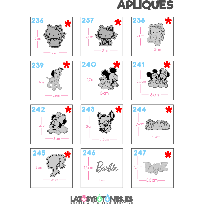 APLIQUE RESINA DOBLE PARA LAZOS CON IMAGEN Y...