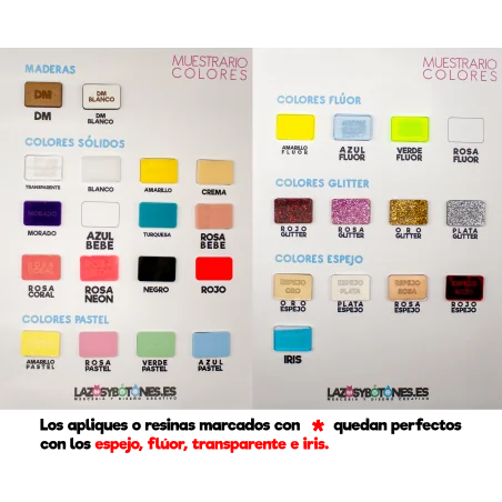 APLIQUE RESINA DOBLE PARA LAZOS CON IMAGEN Y NOMBRE