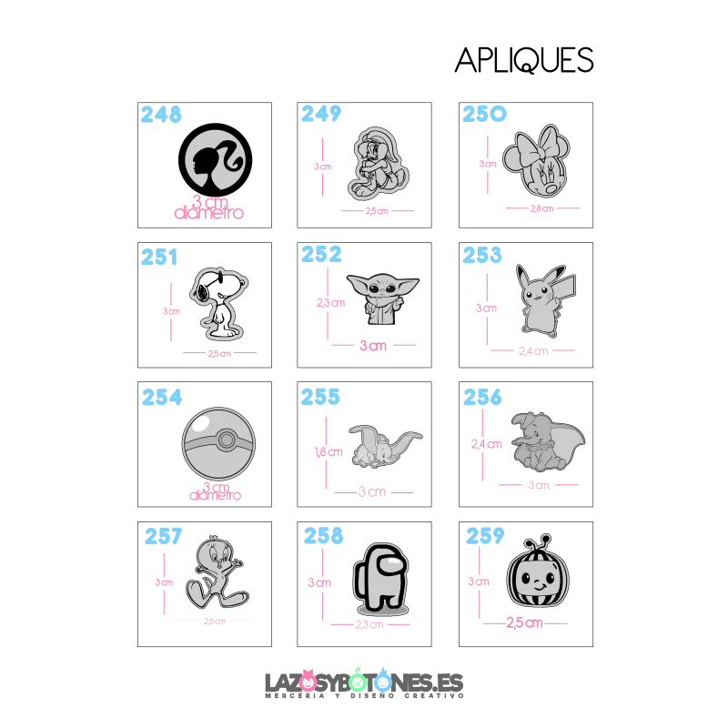 APLIQUE RESINA DOBLE PARA LAZOS CON IMAGEN Y...