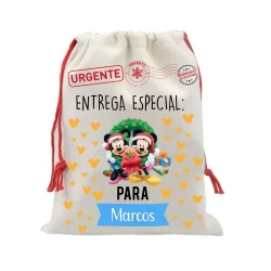 SACO NAVIDAD - MOD. MICKEY Y MINNIE