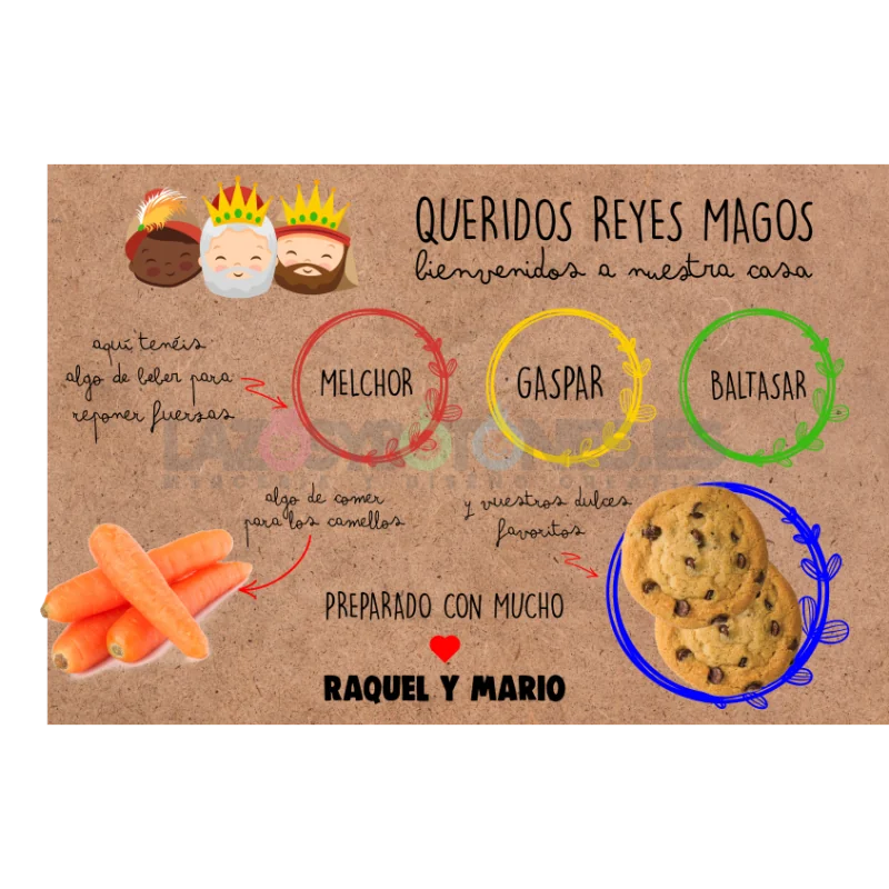 BANDEJA IMPRESA - MOD. REYES MAGOS